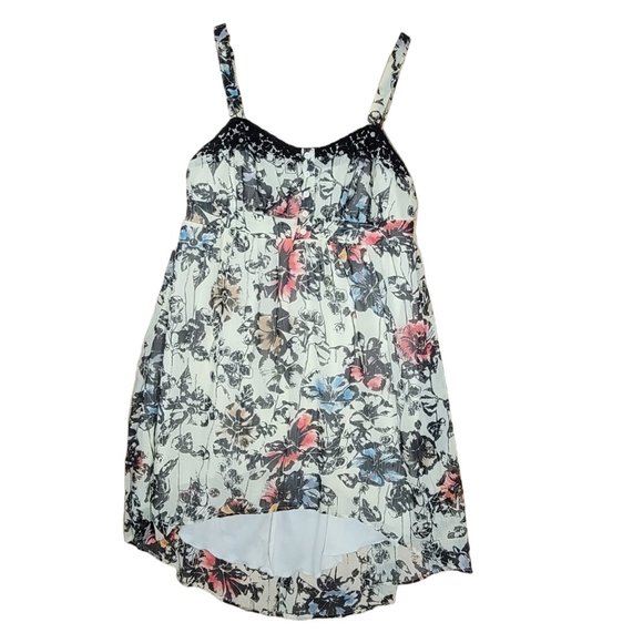 Torrid Hi / Low Sleeveless Floral Chiffon Dress Women's 14 - Picture 2 of 4